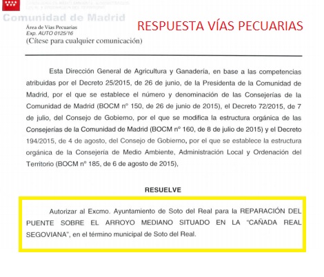 RespuestaViasPecuarias