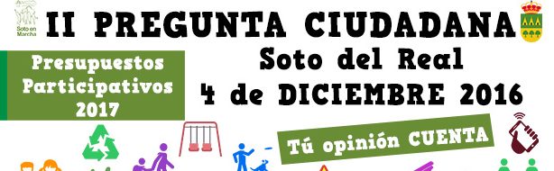 II Pregunta Ciudadana Soto del Real 4 de diciembre