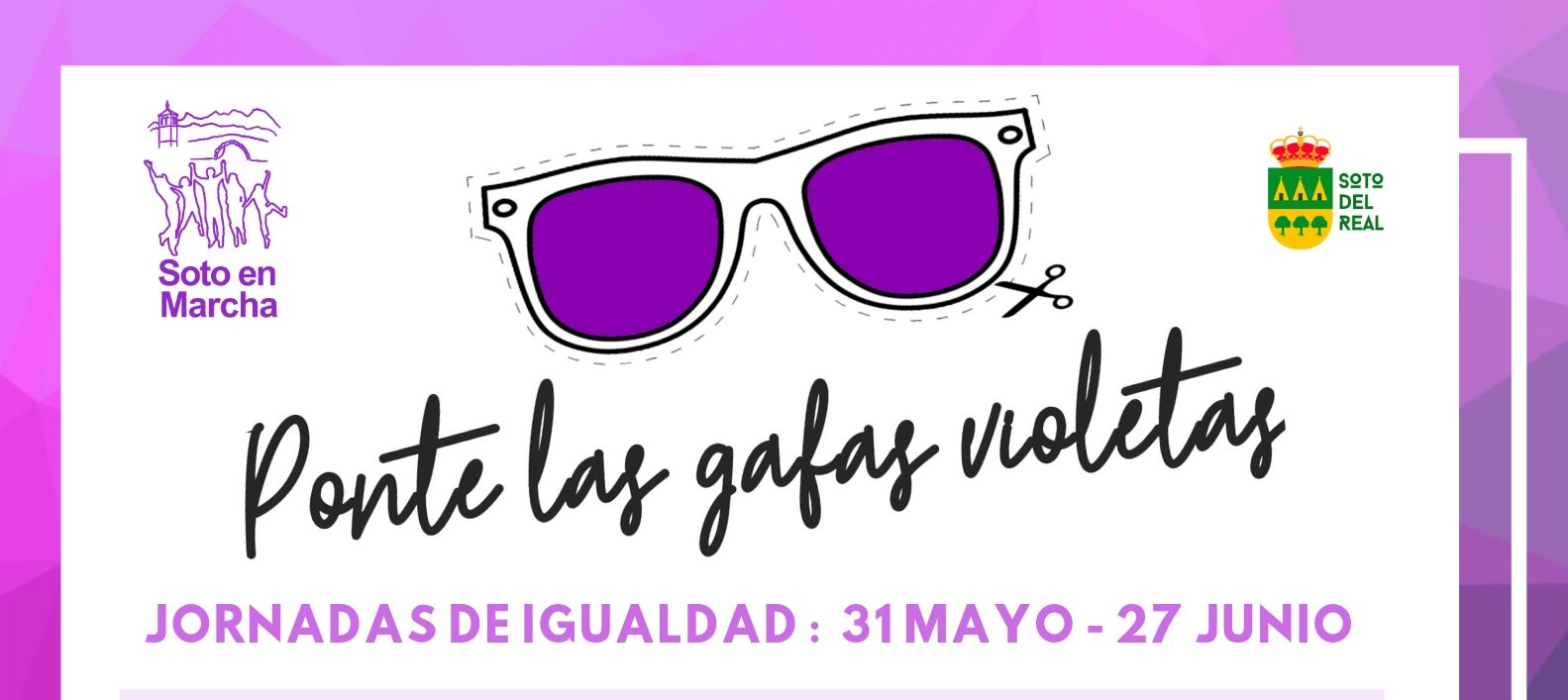 Soto del Real se pone las gafas violetas durante todo el mes de junio