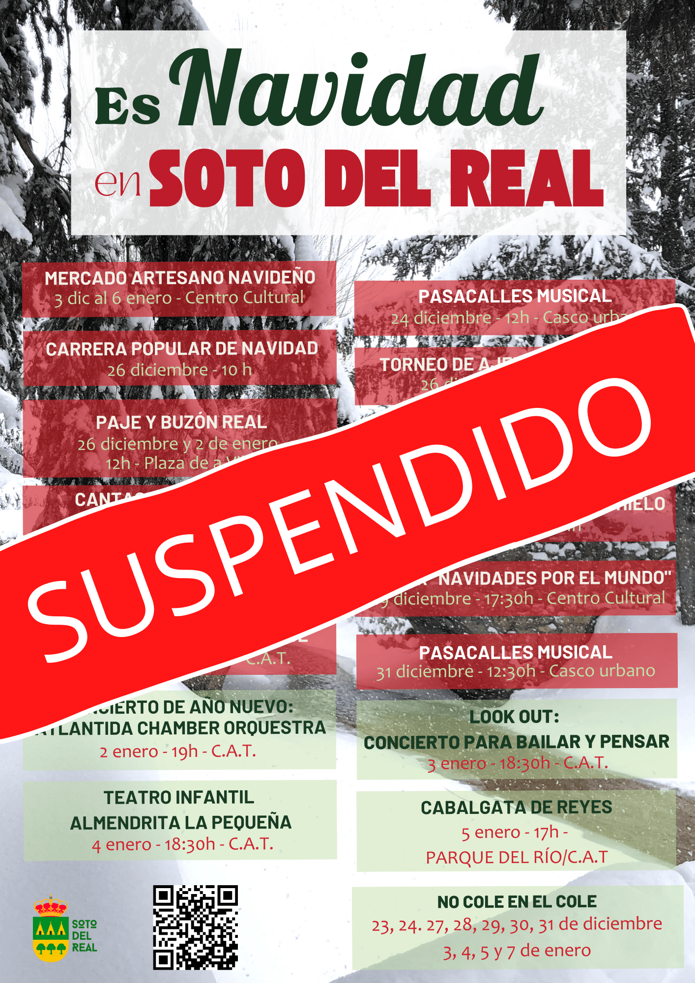 suspende eventos