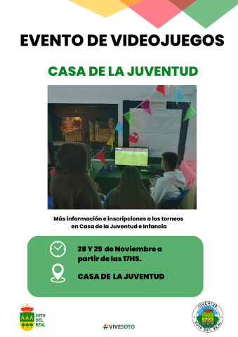 evento videojuegos casa juventud Soto